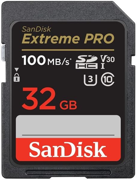 Thẻ nhớ SD 32Gb 100Mb SanDisk Extreme Pro SDHC V30 U3