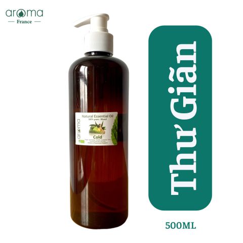 Dầu massage Sả Gừng thư giãn dễ ngủ, lưu thông oxy - 500ml