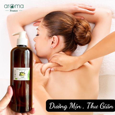 Dầu massage Sả Gừng thư giãn dễ ngủ, lưu thông oxy - 500ml