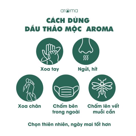 DẦU THẢO MỘC AROMA BẠC HÀ OẢI HƯƠNG – DẦU NÓNG – DẦU GIÓ THƠM - DẦU XOA BÓP