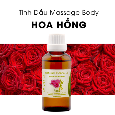 Tinh dầu massage body Hoa hồng - Rose Body Oil