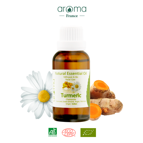 Tinh dầu massage mặt Cúc Nghệ - Chamomile & Turmeric Facial Oil - Dầu dưỡng da mặt - Dầu chống nhăn - Dầu sáng da