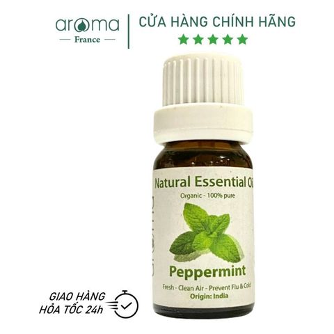 Tinh Dầu Thiên Nhiên Bạc Hà Ấn - Peppermint Essential Oil - Tinh dầu bạc hà, tinh dầu xông nhà, tinh dầu thơm nhà
