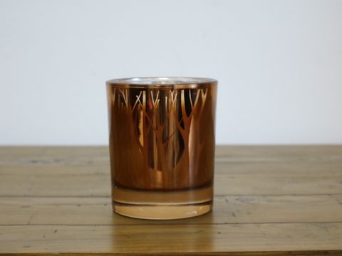 Nến thơm Aroma Gilded Glass Jar Candle  - Nến thơm tinh dầu hoa mộc lan & nhũ hương - Nến thơm trang trí cao cấp