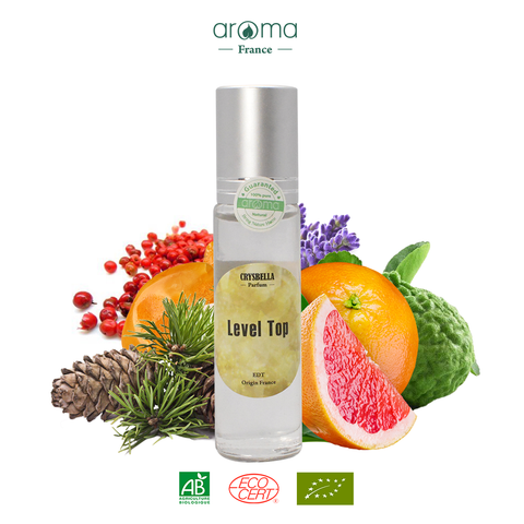 Nước hoa thiên nhiên cam hương bergamote, hạt tiêu, bưởi hồng - Level Top perfume