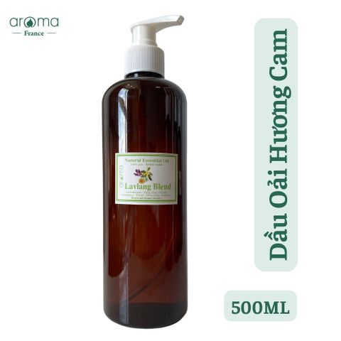 Dầu massage spa cao cấp Oải Hương Cam - 500ml - Lavlang Body Oil