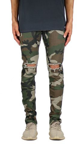 Camo Nate Zipper Pant