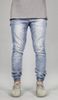 LT.Blue Drop Crotch Denim Jogger