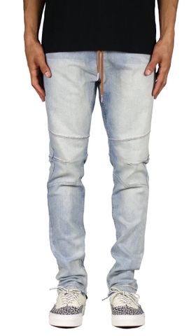 LT.Blue Gnu Zipper Jean