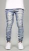 LT.Blue Drop Crotch Denim Jogger