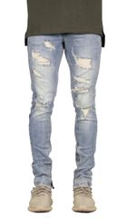 LT.Blue Gao Zipper Jean