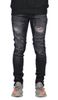 Black Gao Zipper Jean