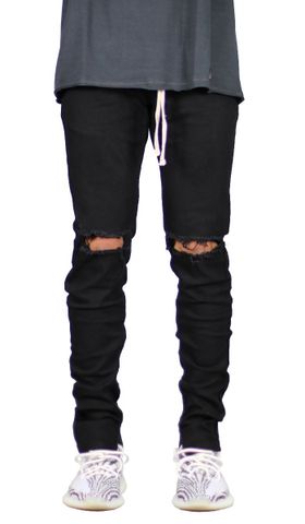 Black Nate Zipper Pant