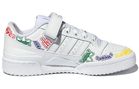 Adidas Forum Low Shoes 'White Multi-Color' ART GW4922 Chính Hãng - Qua Sử Dụng - Độ Mới Cao