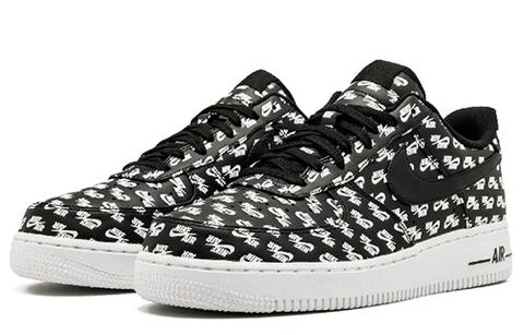 Nike Air Force 1 Low All Over Logo Black AH8462-001 Chính Hãng - Qua Sử Dụng - Độ Mới Cao