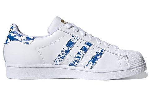 Adidas Superstar 'White Blue Splatter' ART FY7713 Chính Hãng - Qua Sử Dụng - Độ Mới Cao