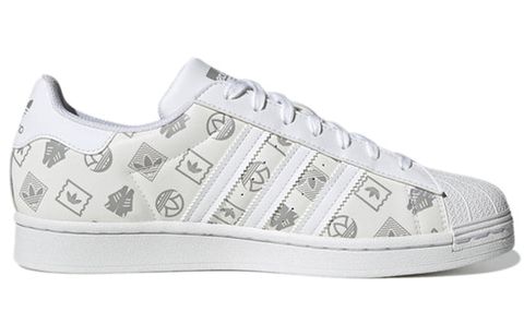 Adidas Originals Unisex Superstar Sneakers Silver/Grey ART GX8413 Chính Hãng - Qua Sử Dụng - Độ Mới Cao