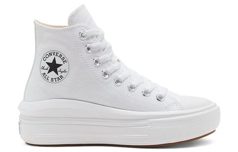 (WMNS) Converse Chuck Taylor All Star High Move 'White Ivory' 568498C Chính Hãng - Qua Sử Dụng - Độ Mới Cao