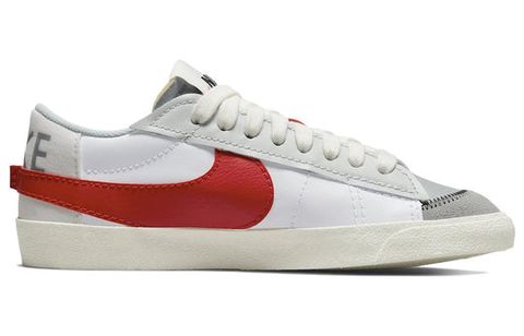 Nike Blazer Low 77 Jumbo White Photon Dust Light Smoke Grey University Red DQ8769-100 Chính Hãng - Qua Sử Dụng - Độ Mới Cao