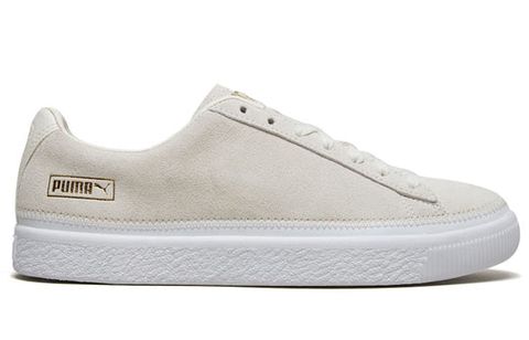 Puma Suede Trim Trainers Whisper White 369639-04 Chính Hãng - Qua Sử Dụng - Độ Mới Cao