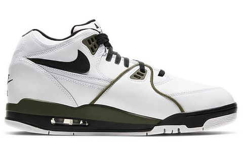 Nike Air Flight 89 White Black Olive CJ5390-101 Chính Hãng - Qua Sử Dụng - Độ Mới Cao