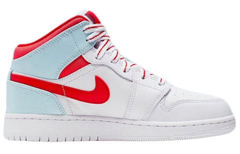 (GS) Air Jordan 1 Mid 'Topaz Mist' 555112-104 Chính Hãng - Qua Sử Dụng - Độ Mới Cao