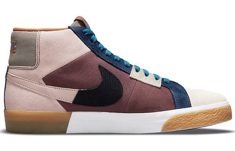 Nike SB Blazer Mid Mosaic Brown DA8854-600 Chính Hãng - Qua Sử Dụng - Độ Mới Cao