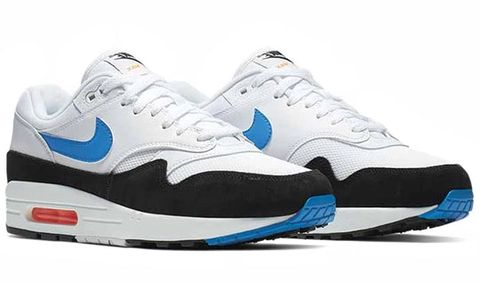 Nike Air Max 1 White Photo Blue Black AH8146-112 Chính Hãng - Qua Sử Dụng - Độ Mới Cao