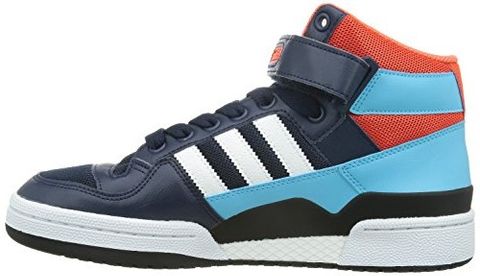 Adidas Men's Forum Mid BLUE/NAVY/ORANGE ART AQ3178 Chính Hãng - Qua Sử Dụng - Độ Mới Cao