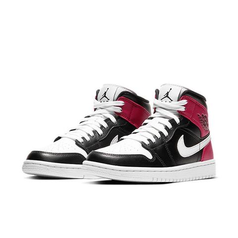 Jordan 1 Mid Black Noble Red (Women's) BQ6472-016 Chính Hãng - Qua Sử Dụng - Độ Mới Cao