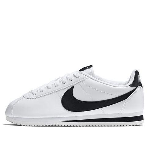 (WMNS) Nike Classic Cortez Leather 'White Black' 807471-101 Chính Hãng - Qua Sử Dụng - Độ Mới Cao