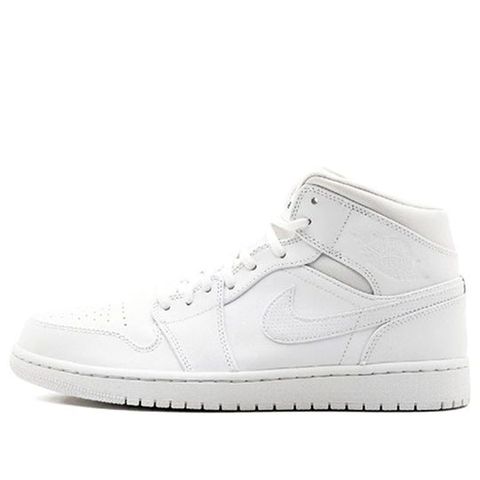 Jordan 1 Retro Mid White (2017) 554724-110 Chính Hãng - Qua Sử Dụng - Độ Mới Cao