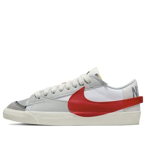 Nike Blazer Low 77 Jumbo White Photon Dust Light Smoke Grey University Red DQ8769-100 Chính Hãng - Qua Sử Dụng - Độ Mới Cao