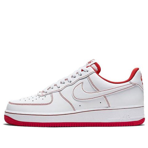 Nike Air Force 1 Low '07 White University Red CV1724-100 Chính Hãng - Qua Sử Dụng - Độ Mới Cao