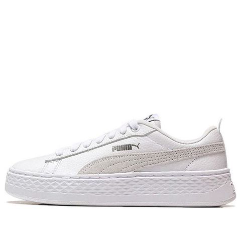 Puma Smash Platform Low 'White' 366487 06 Chính Hãng - Qua Sử Dụng - Độ Mới Cao