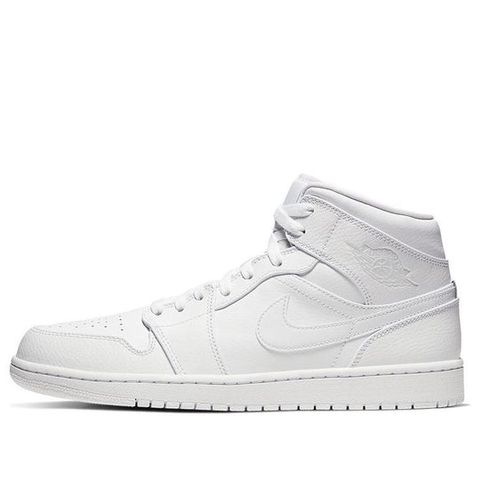 Air Jordan 1 Mid 'White' 554724-126 Chính Hãng - Qua Sử Dụng - Độ Mới Cao