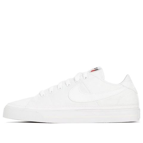 Nike Court Legacy CANVAS TRIPLE WHITE CZ0294-100 Chính Hãng - Qua Sử Dụng - Độ Mới Cao