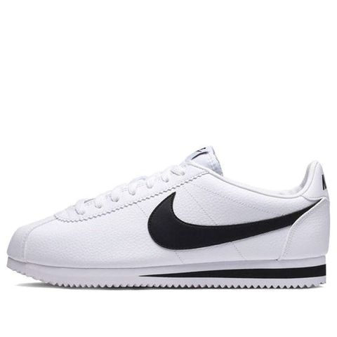 Nike Classic Cortez LeatherWhite Black 749571-100 Chính Hãng - Qua Sử Dụng - Độ Mới Cao