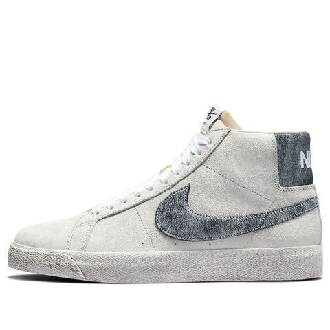 Nike SB Blazer Mid Faded Grey Black DA1839-002 Chính Hãng - Qua Sử Dụng - Độ Mới Cao