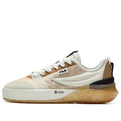 Fila Mixa Retro Casual Skateboarding Shoes Cream Yellow F12M223101FBV Chính Hãng - Qua Sử Dụng - Độ Mới Cao