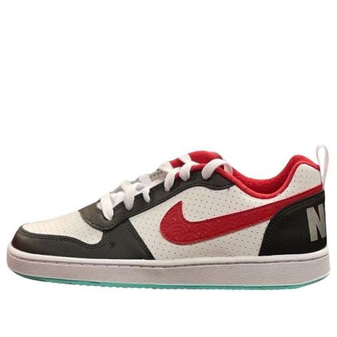 (WMNS) Nike Court Borough Low Sneakers White/Red/Black DQ5354-161 Chính Hãng - Qua Sử Dụng - Độ Mới Cao