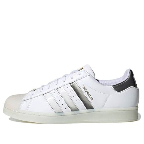 Adidas Originals Unisex Superstar Sneakers White/Silver/Grey HO0233 Chính Hãng - Qua Sử Dụng - Độ Mới Cao