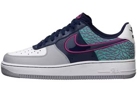 Nike Air Force 1 Low Midnight Navy Fusion Pink 488298-417 Chính Hãng - Qua Sử Dụng - Độ Mới Cao