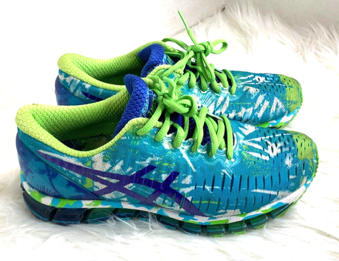 Asics Womens Sz 6.5 Gel Quantum Athletic Shoes Sneakers T5J6N Chính Hãng - Qua Sử Dụng - Độ Mới Cao