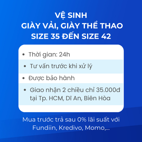 Vệ sinh giày vải, giày thể thao 