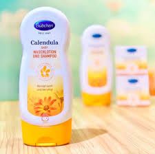 BUBCHEN- Sữa tắm gội Canlendula baby Wash + Shampoo 230ml, Đức (chai)