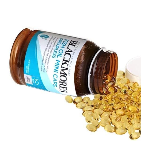 BlackMores dầu cá Fish Oil Mini Caps 400 Viên (Lọ)