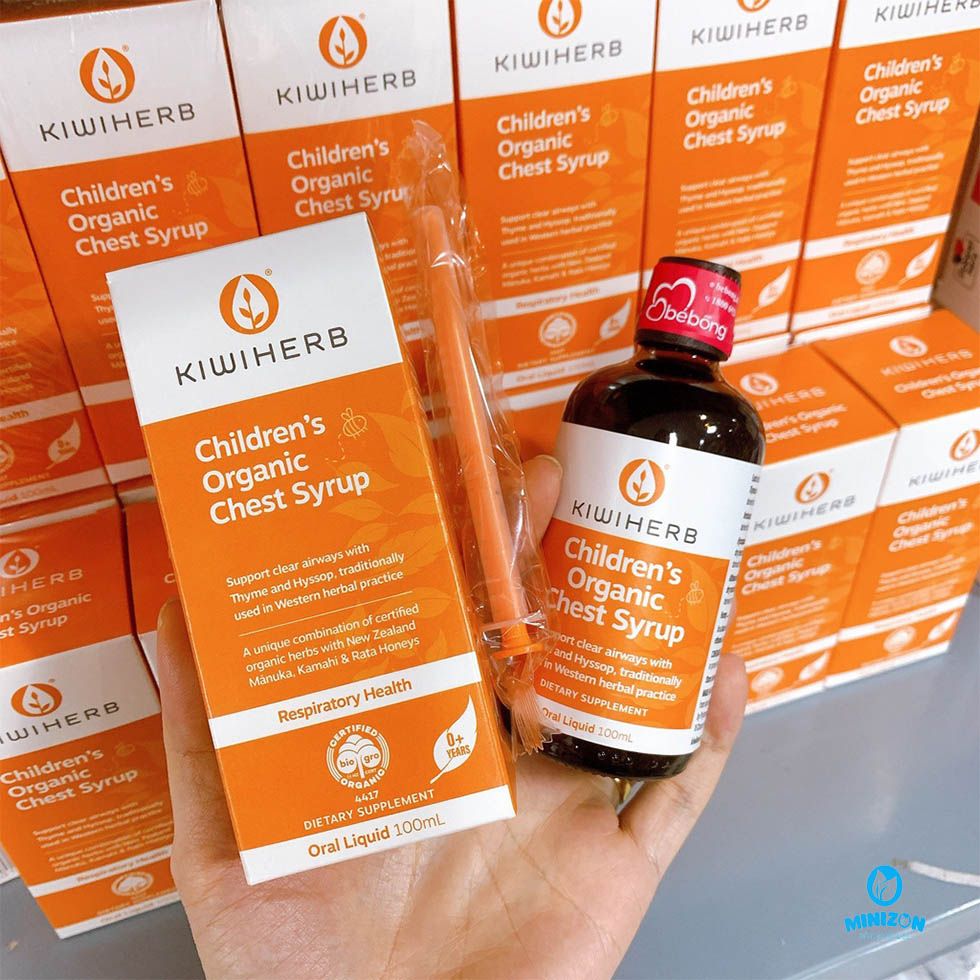 kiwi ho ngày children's organic chest syrup 100ml New zealand. (chai)