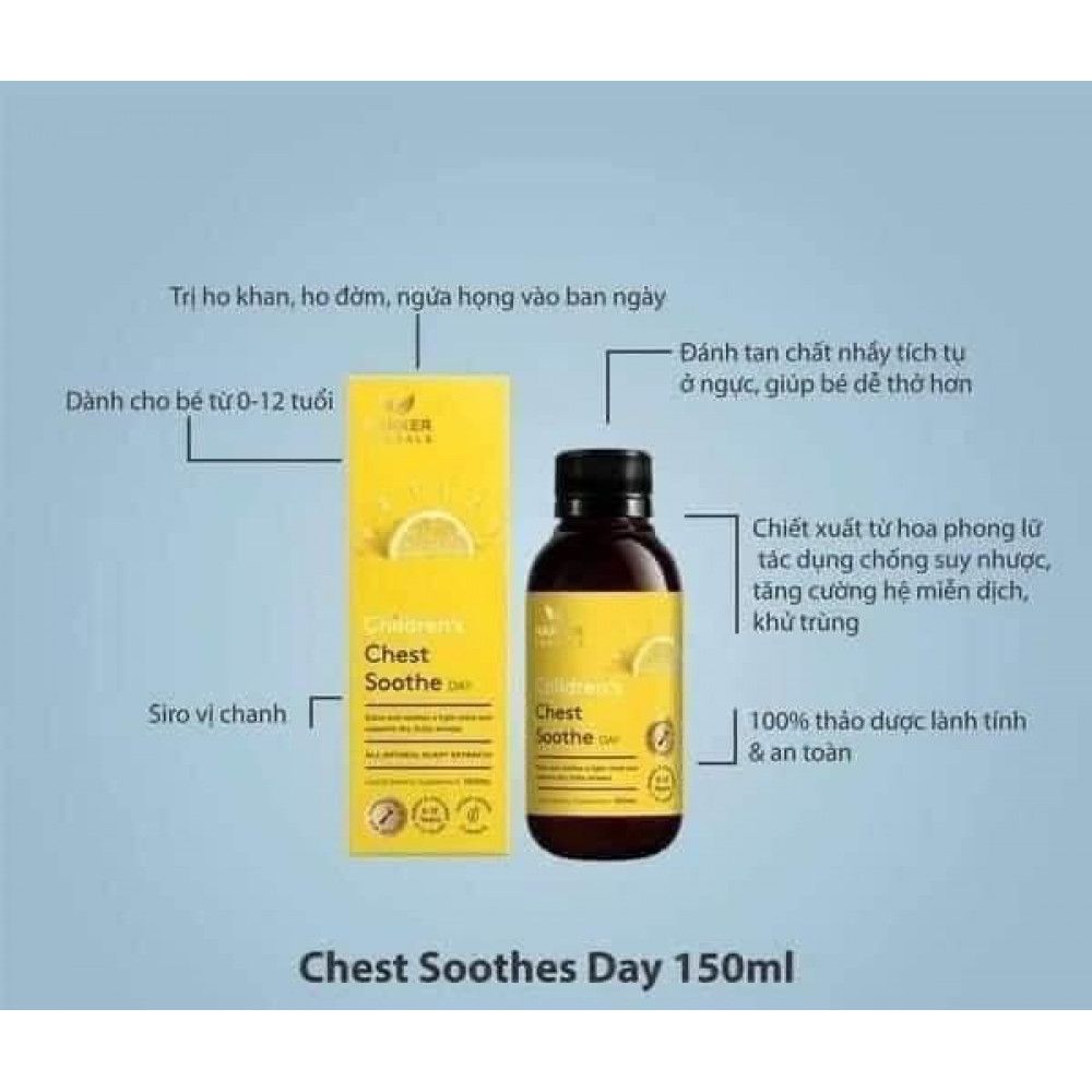 harker ho ngày chest soothe day 150ml New Zealand. (Chai)