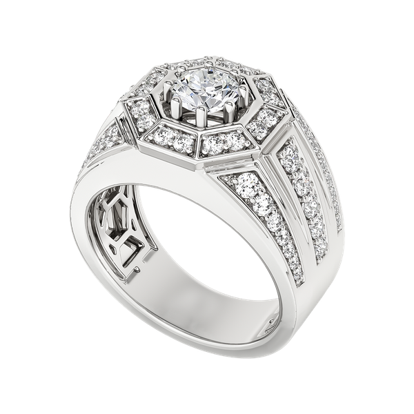 Nhẫn Nam Kim Cương Tự Nhiên - RIMYJ2100481